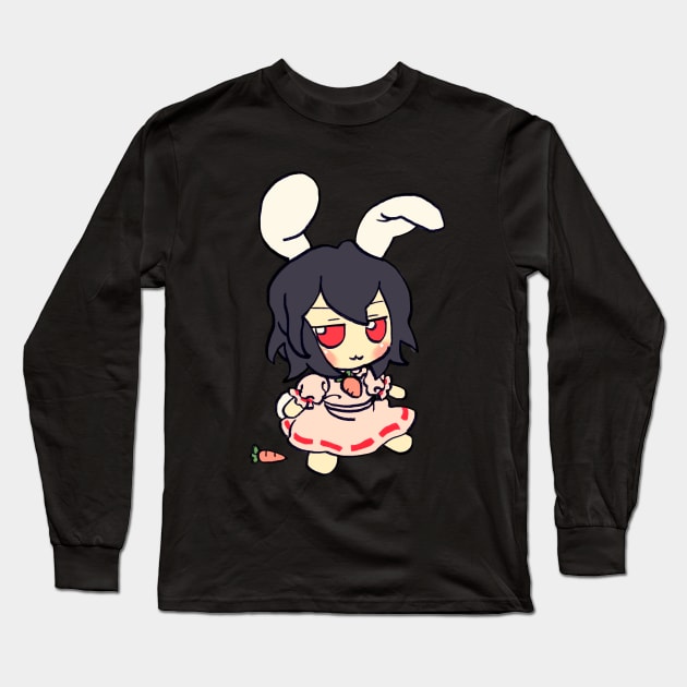 Mudwizard draws pastel tewi inaba fumo plush with a carrot/ touhou memes Long Sleeve T-Shirt by mudwizard